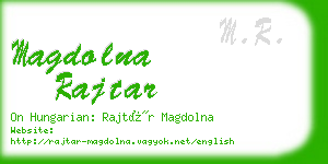 magdolna rajtar business card